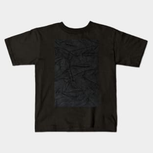 Black leather texture Kids T-Shirt